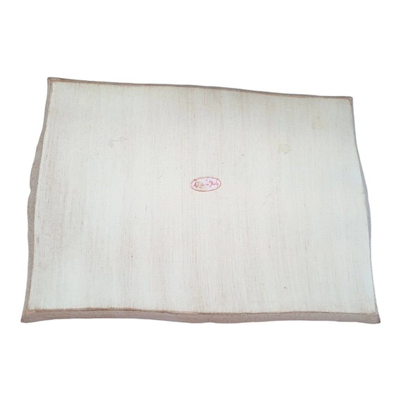 Vtg Wood Italian Floral Serving Tray Artist Signed Shelley Hely Platter Antique - Picture 8 of 16